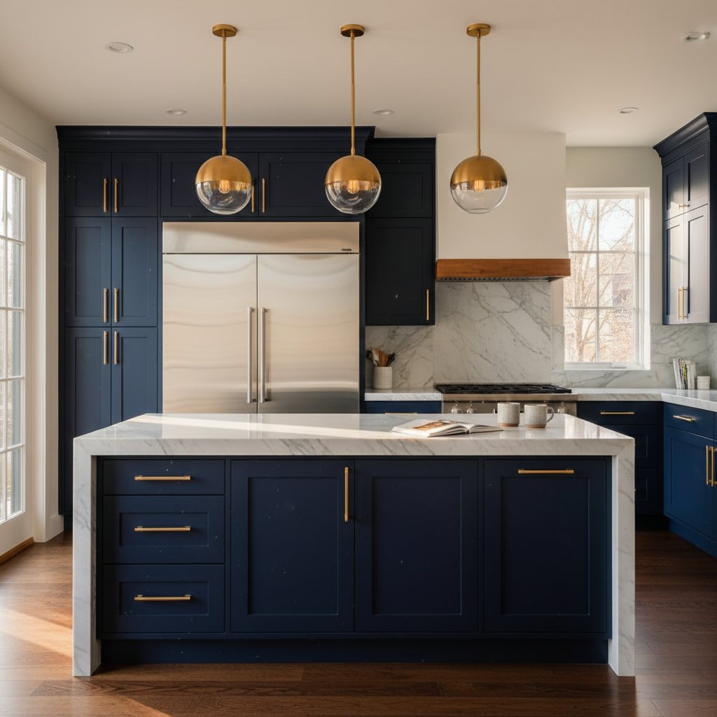 Luxury Denver kitchen with Sub-Zero built-in refrigerator and premium appliances