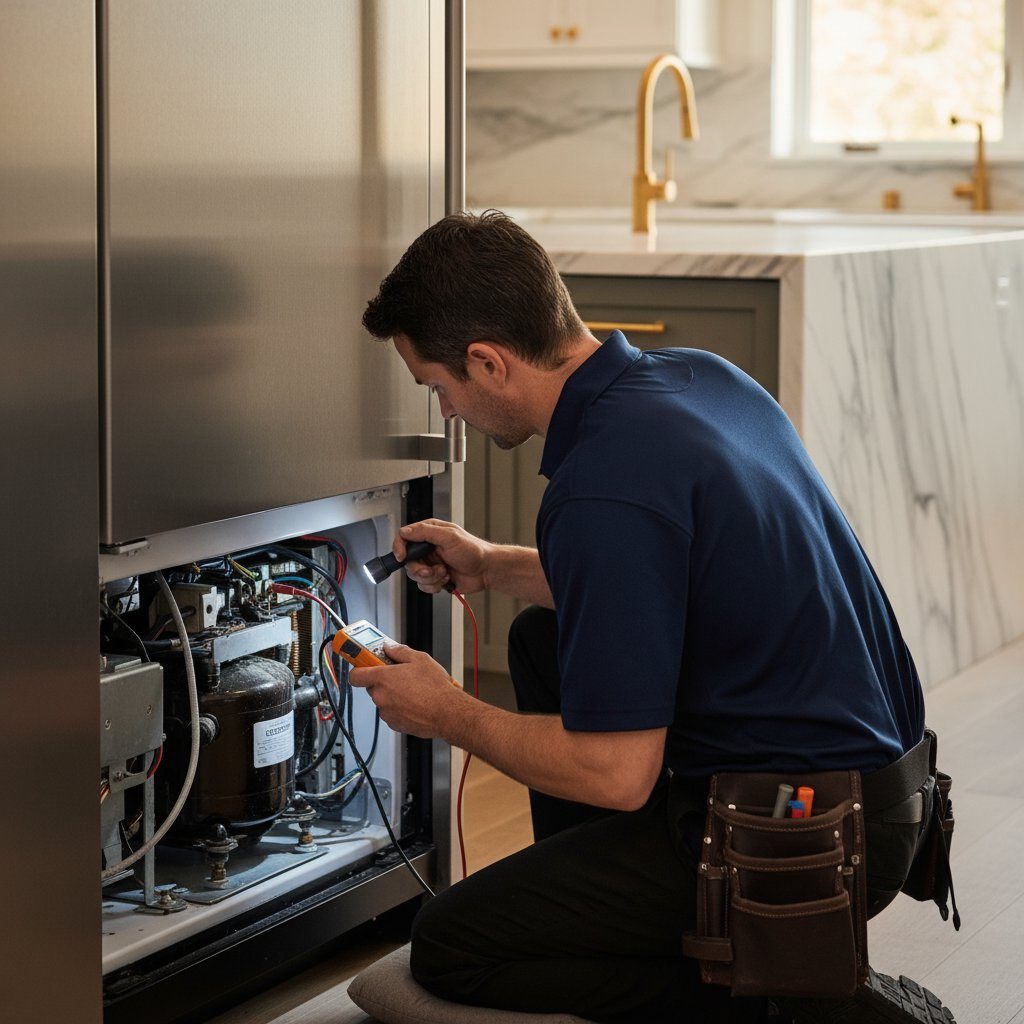 Sub-Zero repair specialist at work in Denver